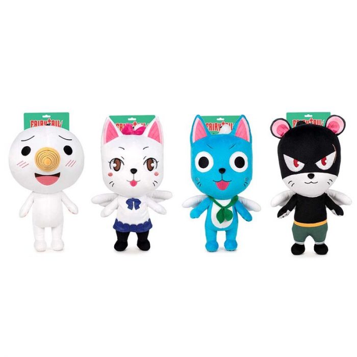 Peluches 4 Peluches Fairy Tail - Hauteur 27cm