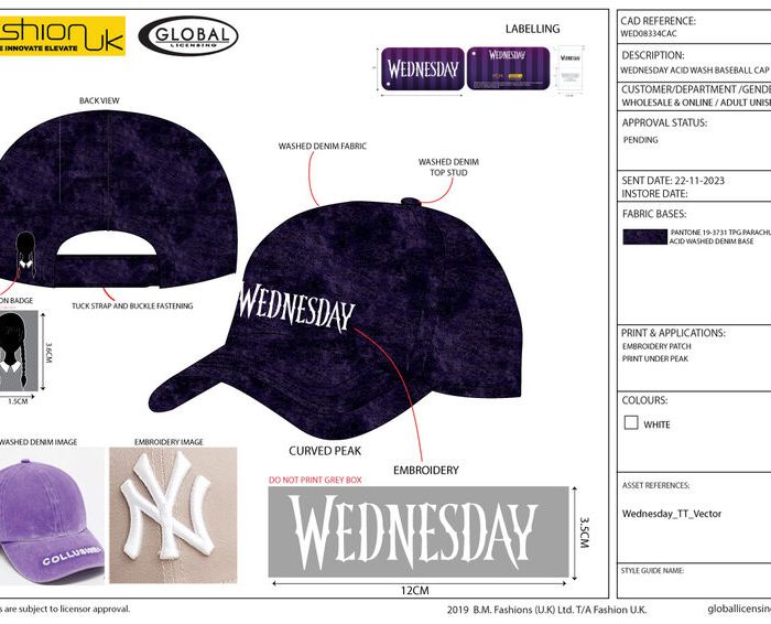 Casquette Wednesday Logo